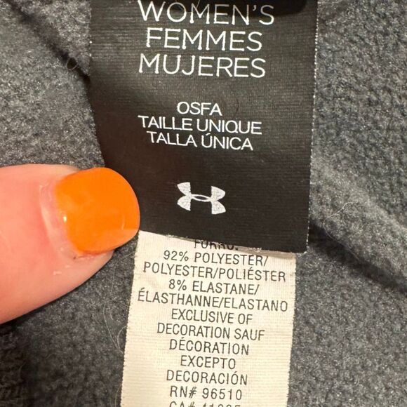 Under Armour Headband Ear Warmer Stretchy Gray Pink Womens OSFA - Picture 3 of 3